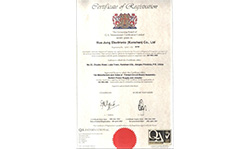 9001英文證書(shū)-東虹鑫